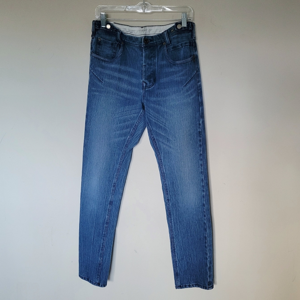 SAMPLE Knit Jeans Tapered‎ Leg Medium Wash